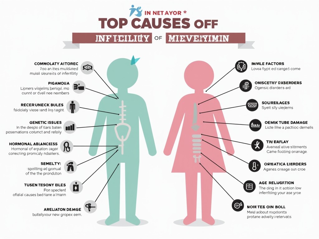 Graph of common causes of infertility