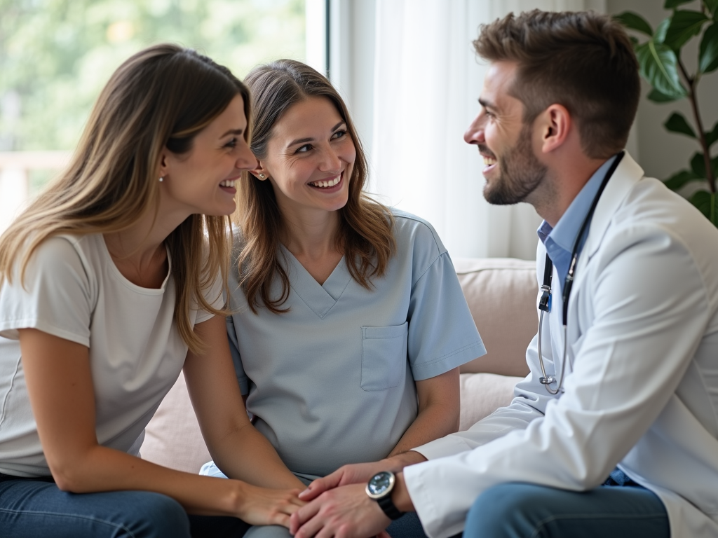 Couple and doctor in consultation