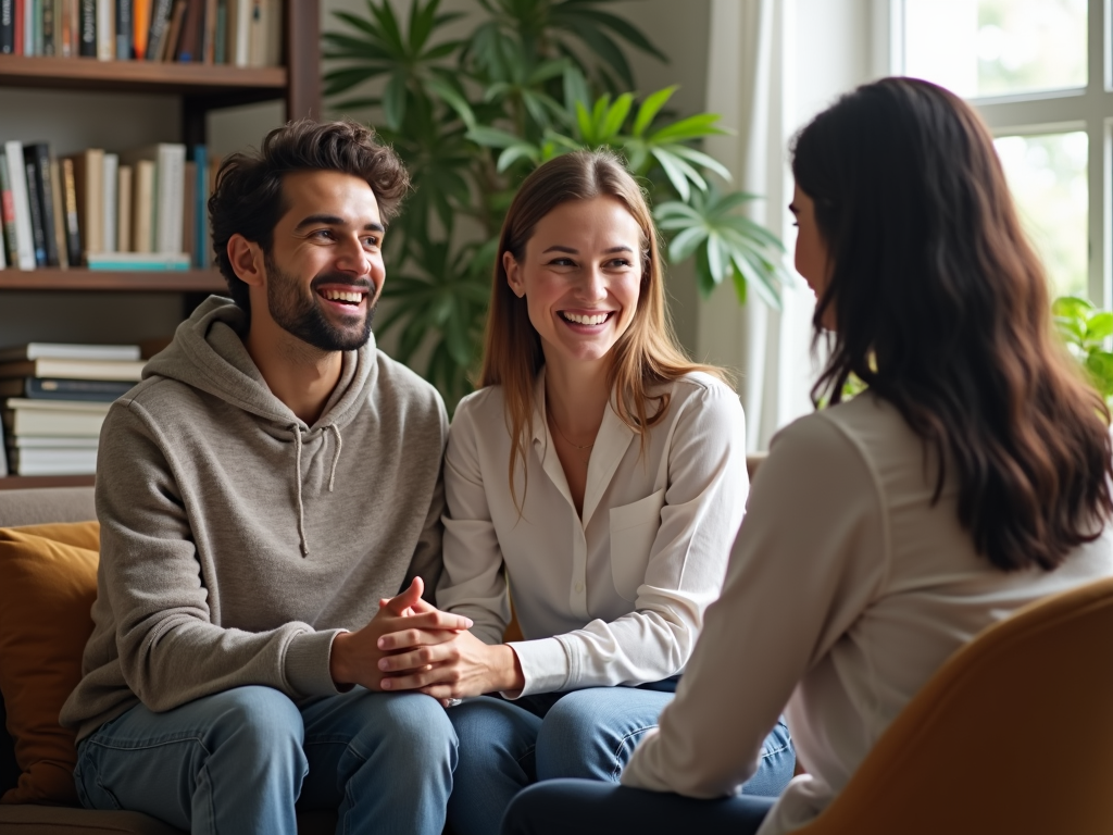 A couple seeking professional help to address ejaculatory dysfunction.