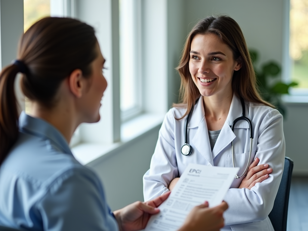 Person discussing fertility preservation with healthcare provider