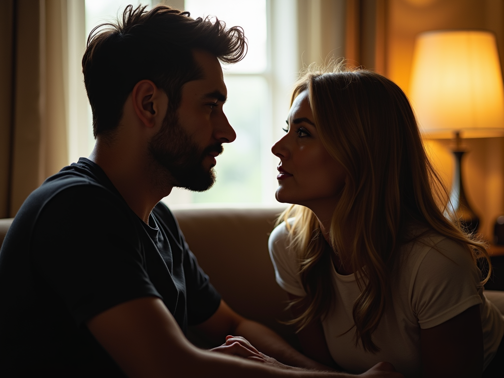 A couple discussing their feelings regarding fertility