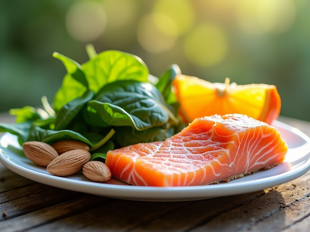 A healthy meal packed with foods that boost fertility.