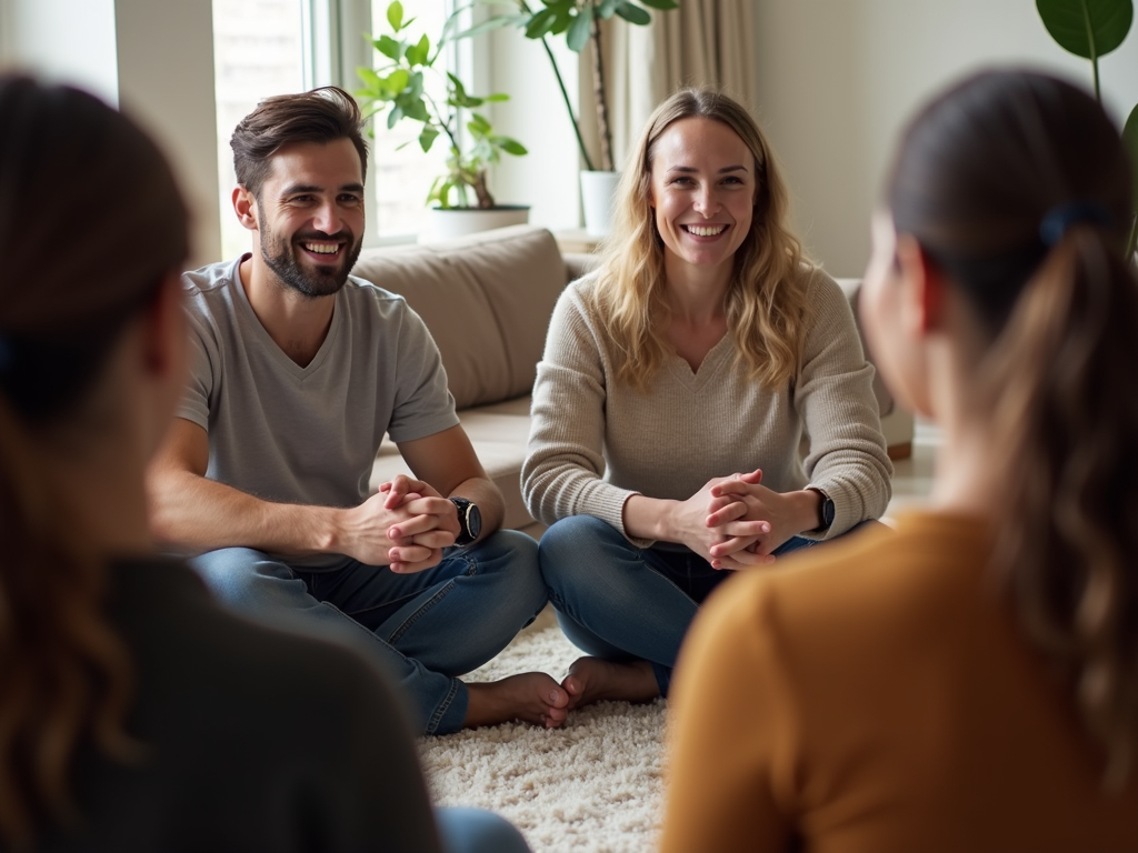 Support group meeting for infertility
