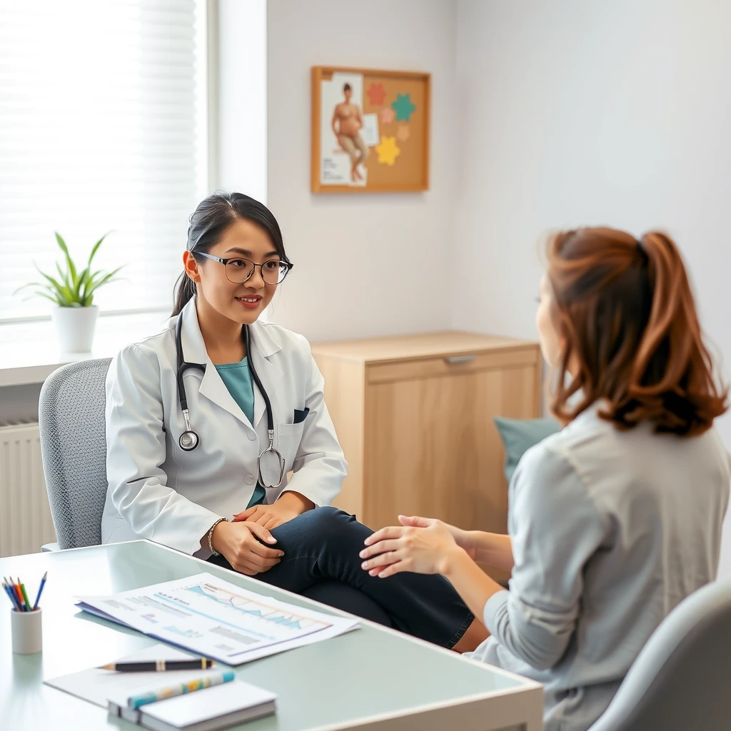 Doctor consulting with a patient about fertility preservation options