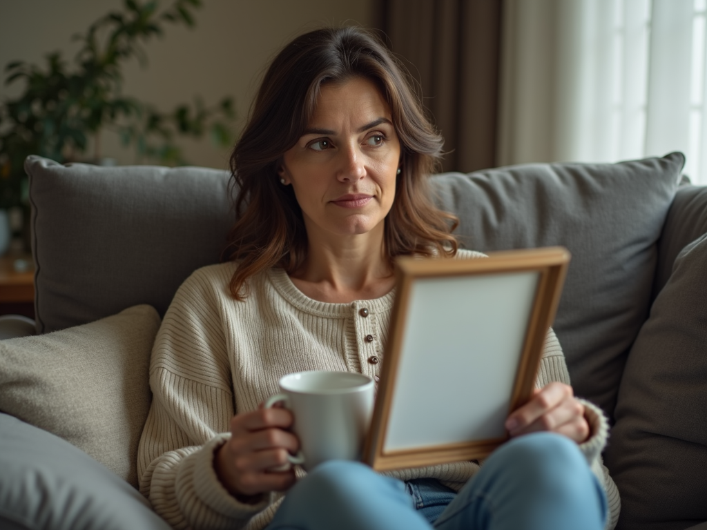 Woman thinking about her future family