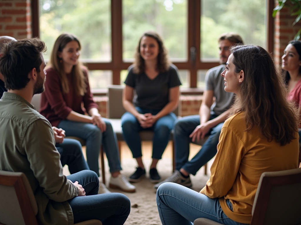 A support group for individuals dealing with infertility, sharing their experiences and offering mutual support.