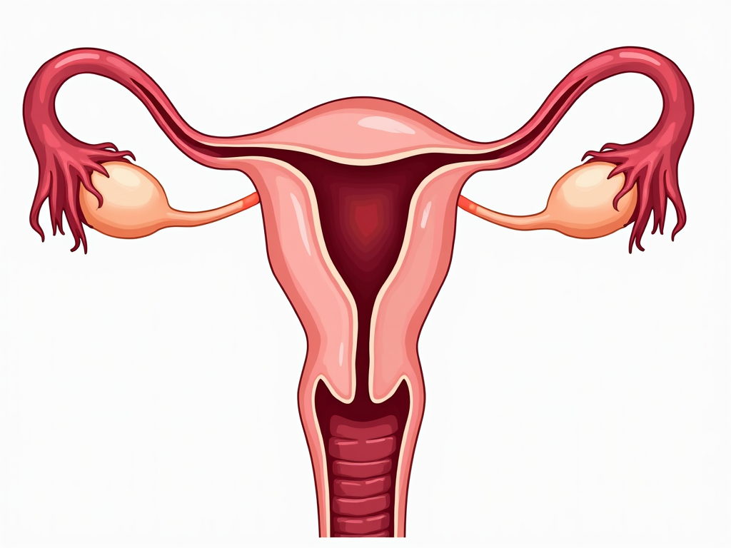 Diagram of tubal infertility