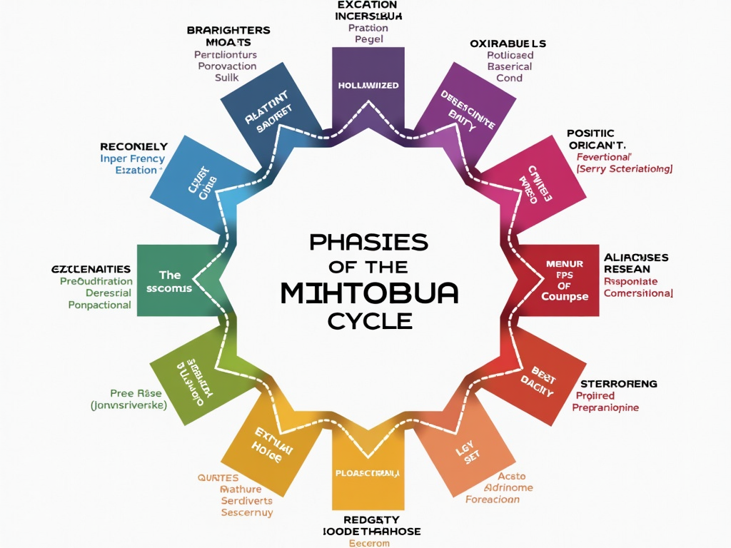 Menstrual cycle chart showing follicular phase, ovulation, and luteal phase.