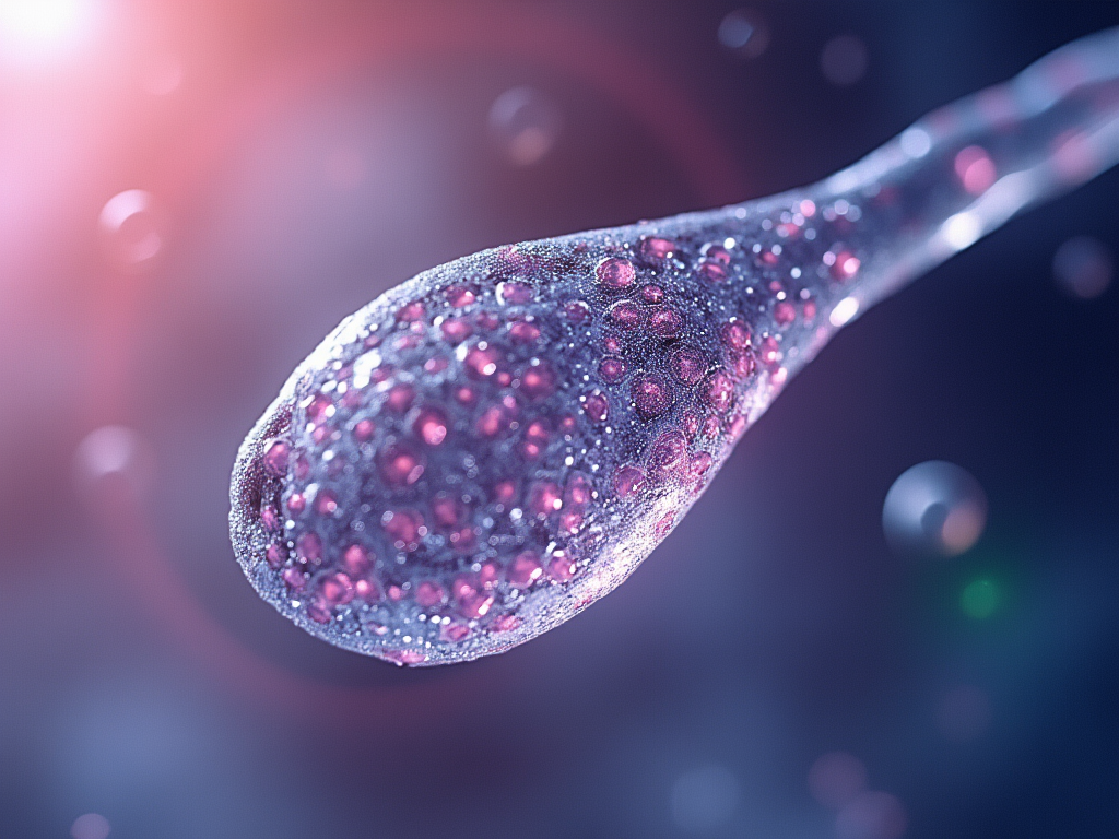 Microscopic image of sperm cells
