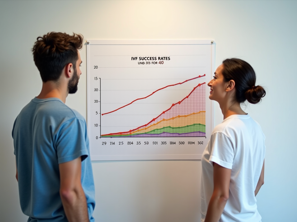 Chart of IVF success rates by age