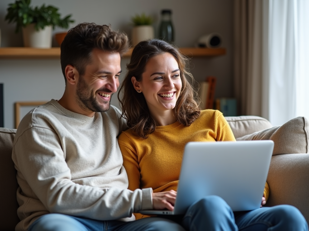 Couple researching sperm banking