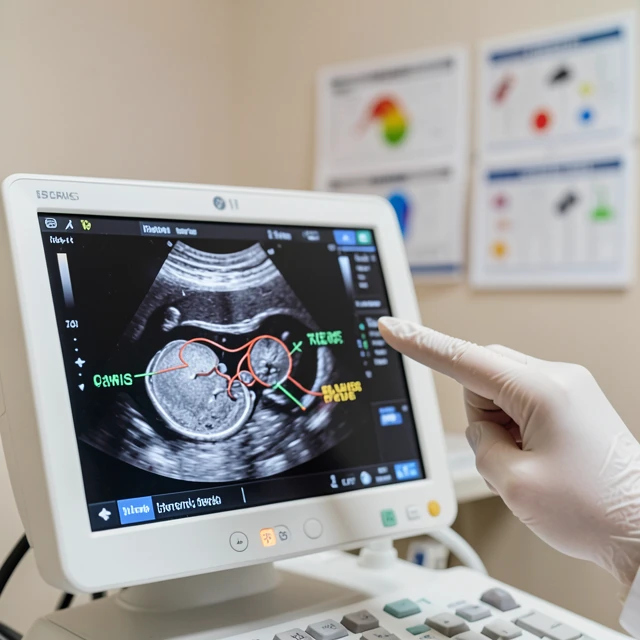 Ultrasound scan revealing reproductive health insights