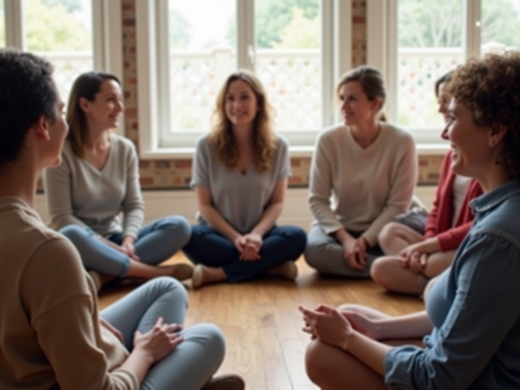 Fertility support group meeting