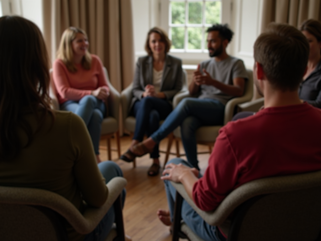A support group provides a safe space for individuals to share their fertility journey.