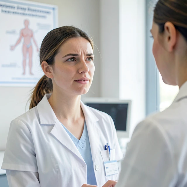 Young woman discussing fertility preservation options with doctor