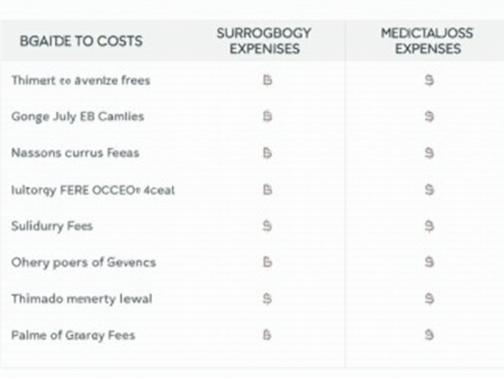 Infographic on surrogacy costs