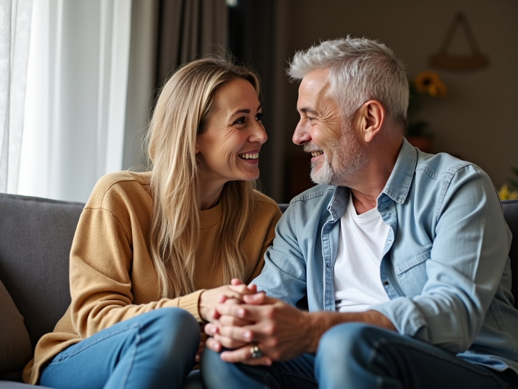A couple supporting each other during infertility