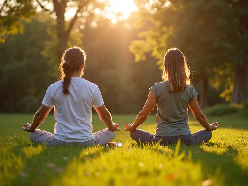 Couple doing yoga for fertility
