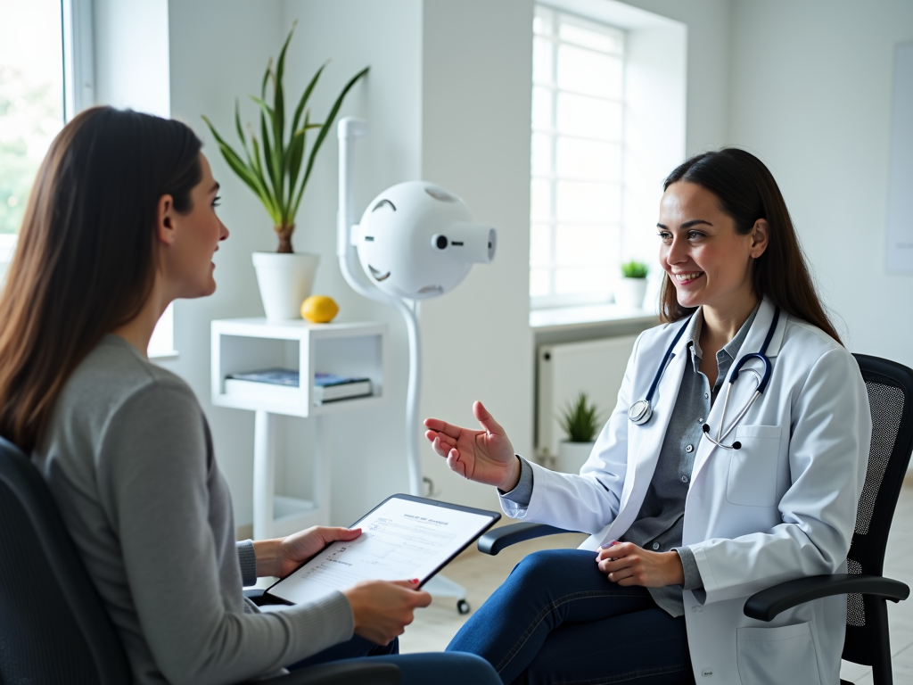 Doctor and patient in consultation