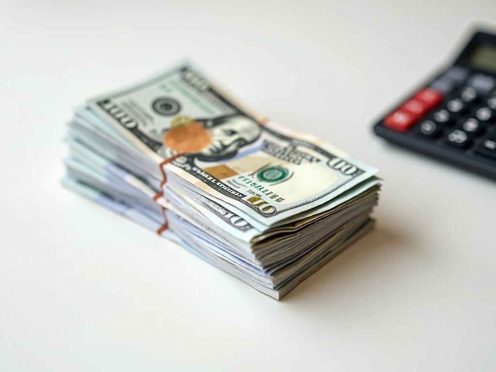 Cash and calculator for IVF cost planning