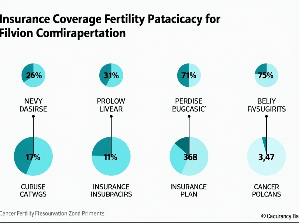 Graph showing insurance coverage statistics for fertility preservation.
