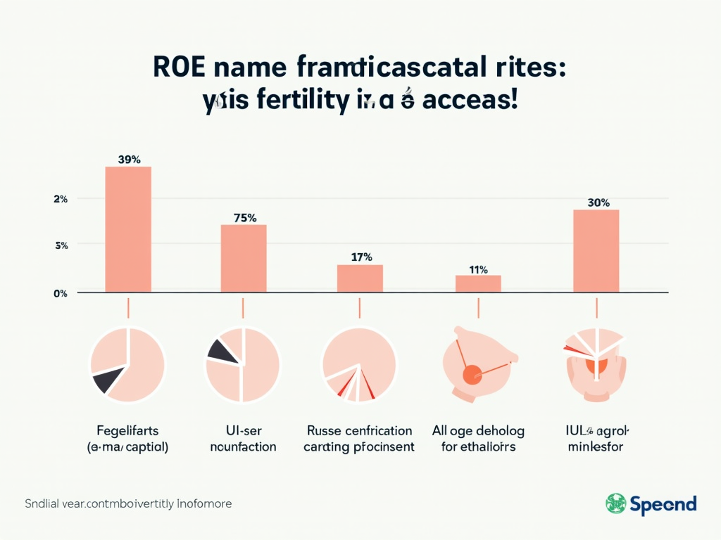 Infographic comparing success rates of fertility treatments.