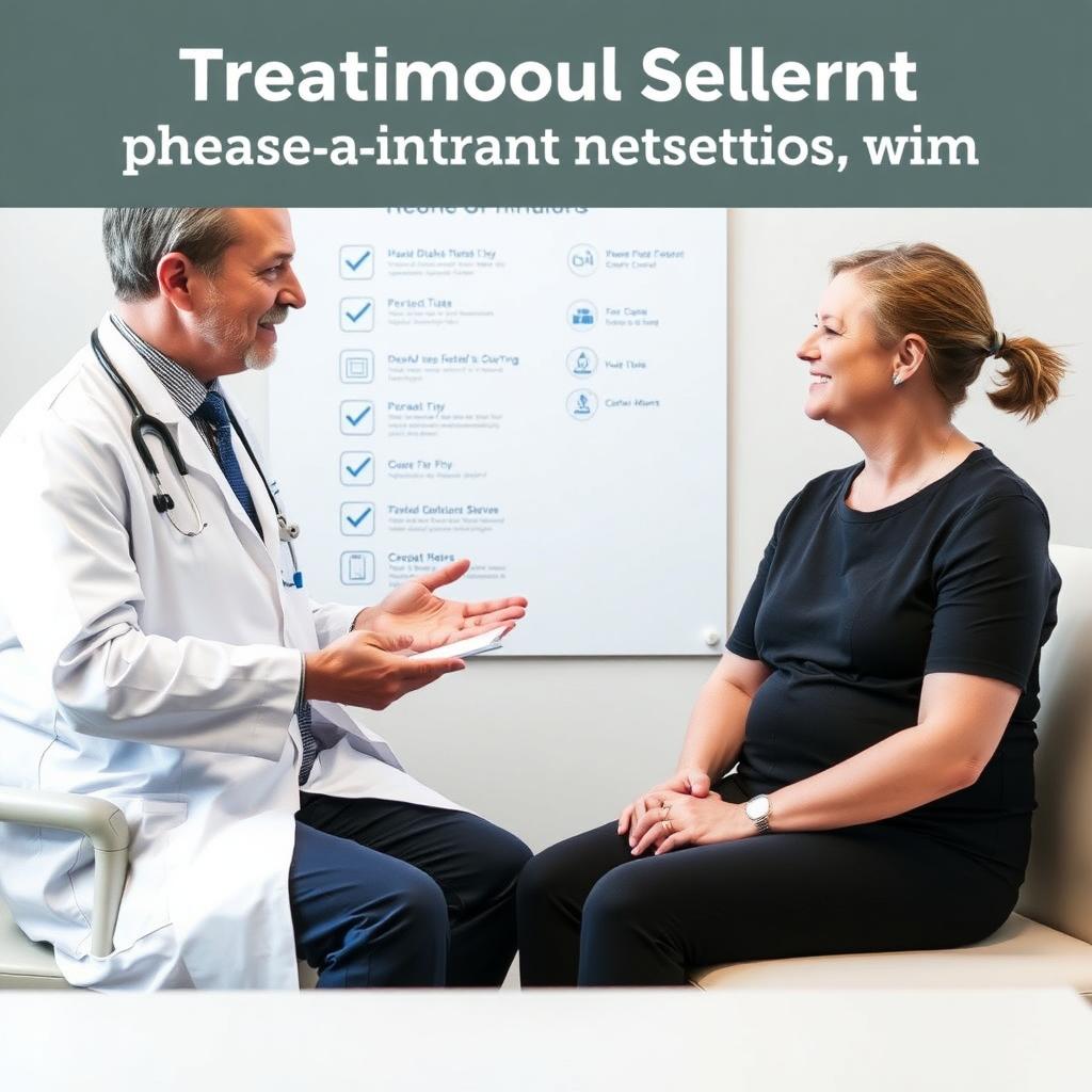 Image showing a patient at a fertility clinic engaged in conversation with a physician during a consultation.