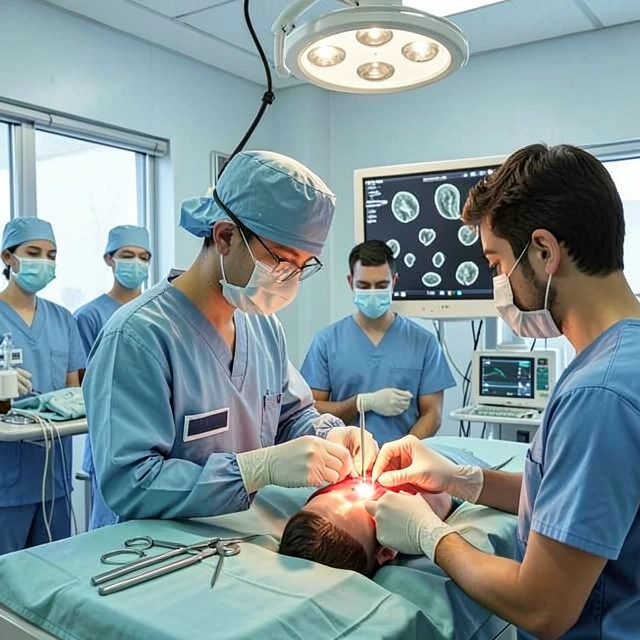 Micro-TESE sperm retrieval procedure in action