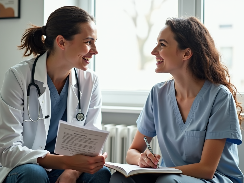 Doctor discussing fertility preservation with a cancer patient