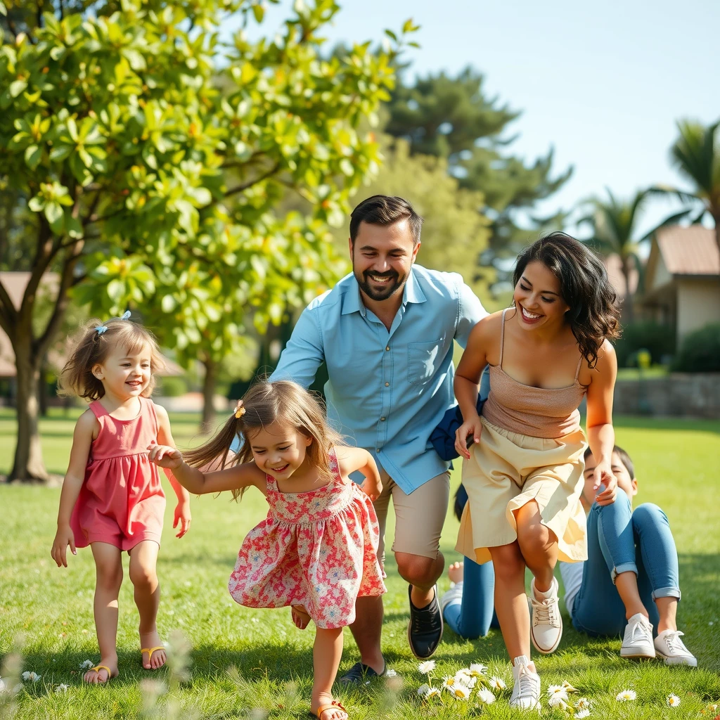 Happy family enjoying time together after fertility preservation