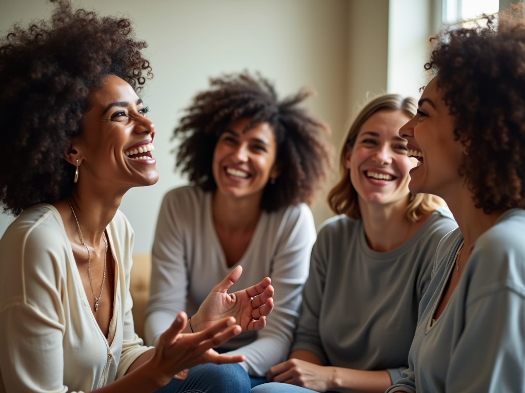 Women in a PCOS support group