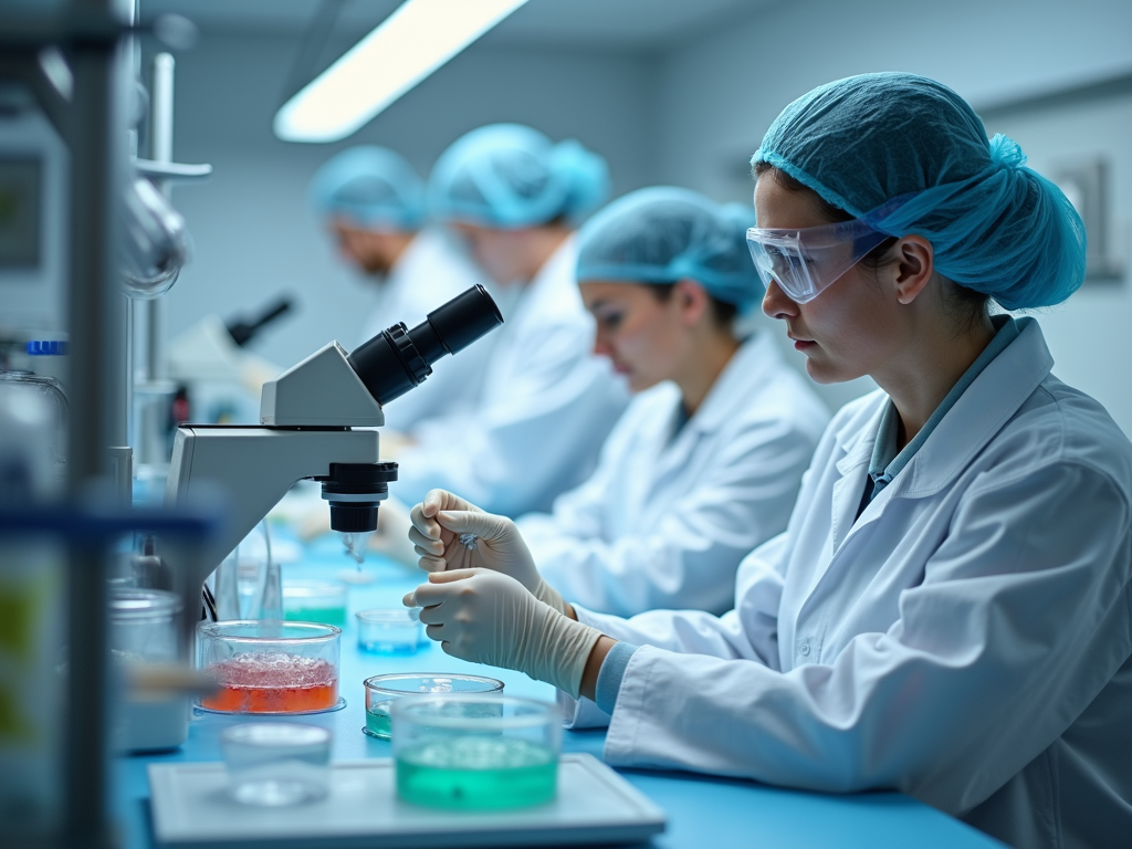 Fertility lab during IVF process