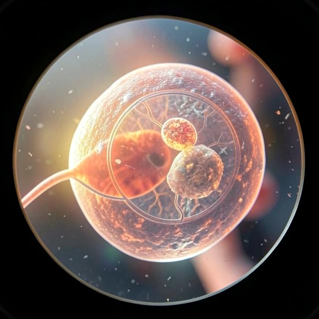 Healthy blastocyst-stage embryo ready for transfer in IVF