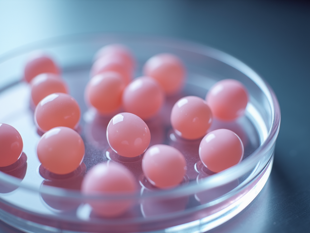Immature eggs in a petri dish
