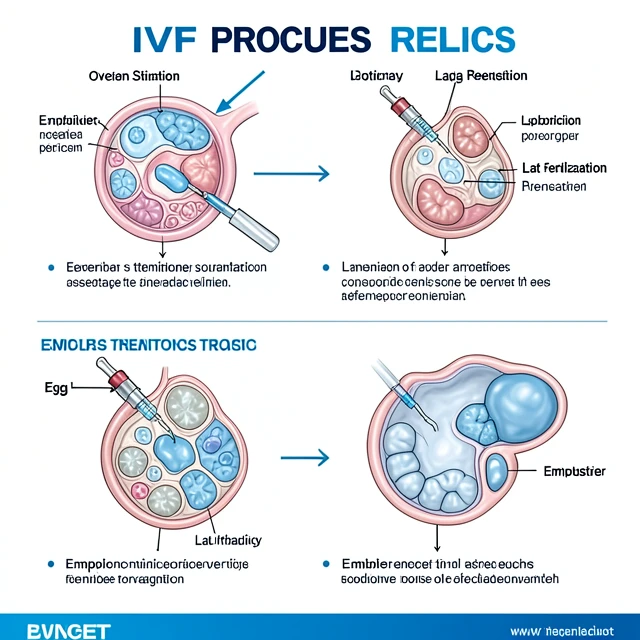 Step-by-step visual guide to the IVF process