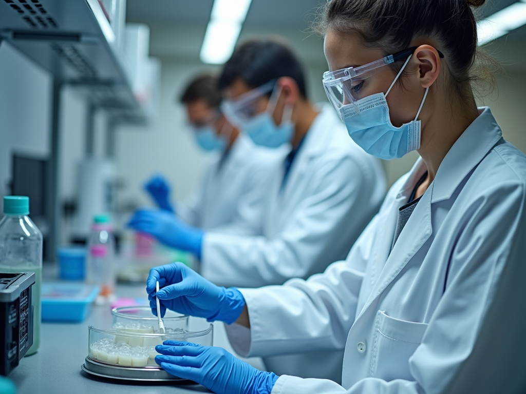 IVF laboratory with scientific equipment