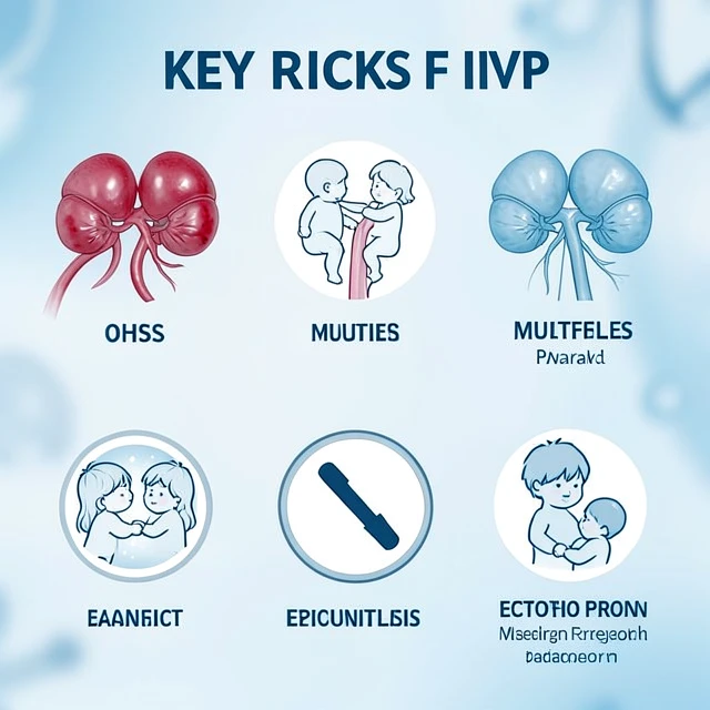 Visual overview of common IVF risks and complications