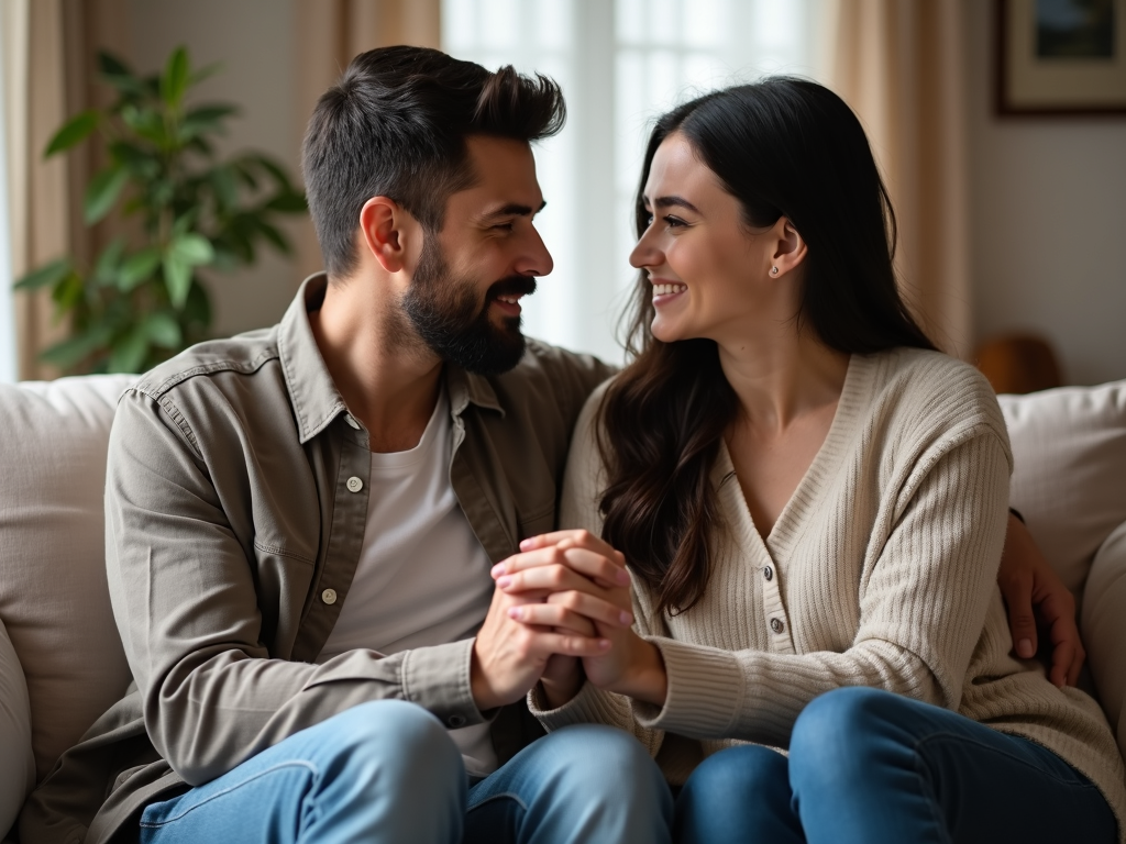 A couple holding hands, symbolizing support and unity during the infertility journey.