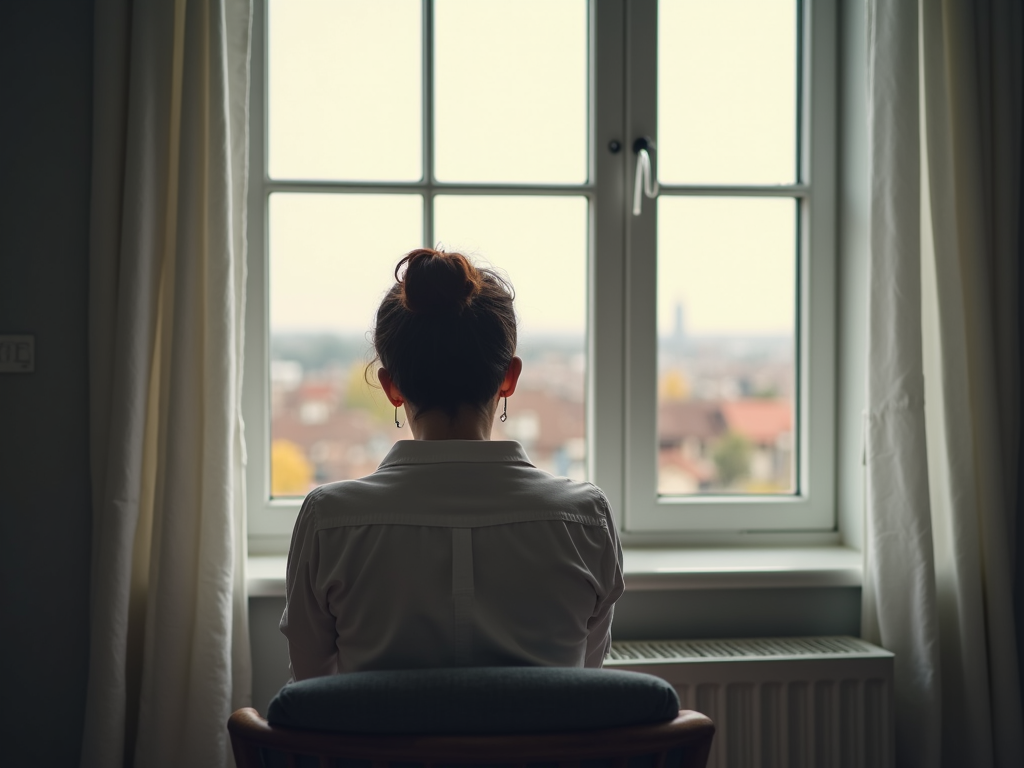 Person contemplating fertility preservation decisions