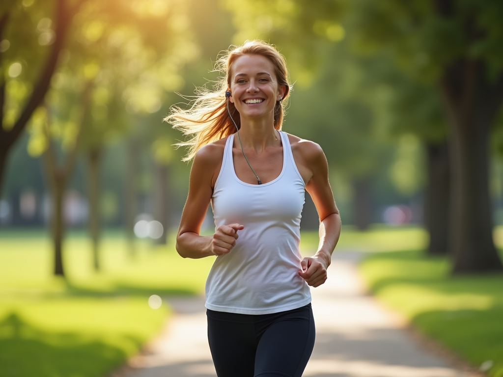 Woman exercising to manage PCOS