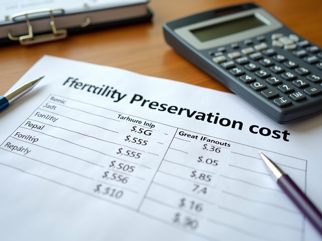 Financial worksheet for fertility costs