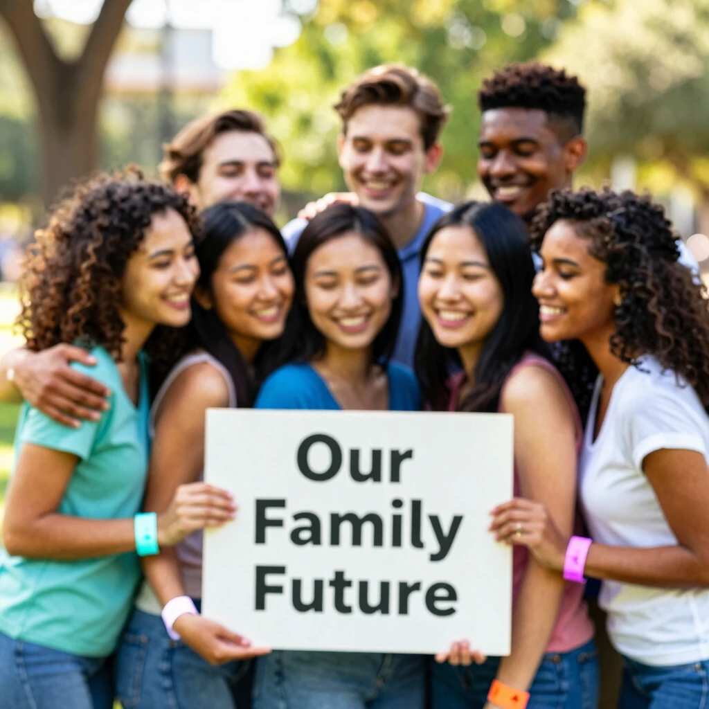 Cancer survivors celebrating family dreams after fertility preservation