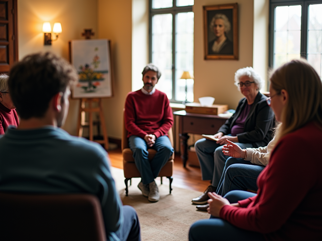 Infertility support group meeting