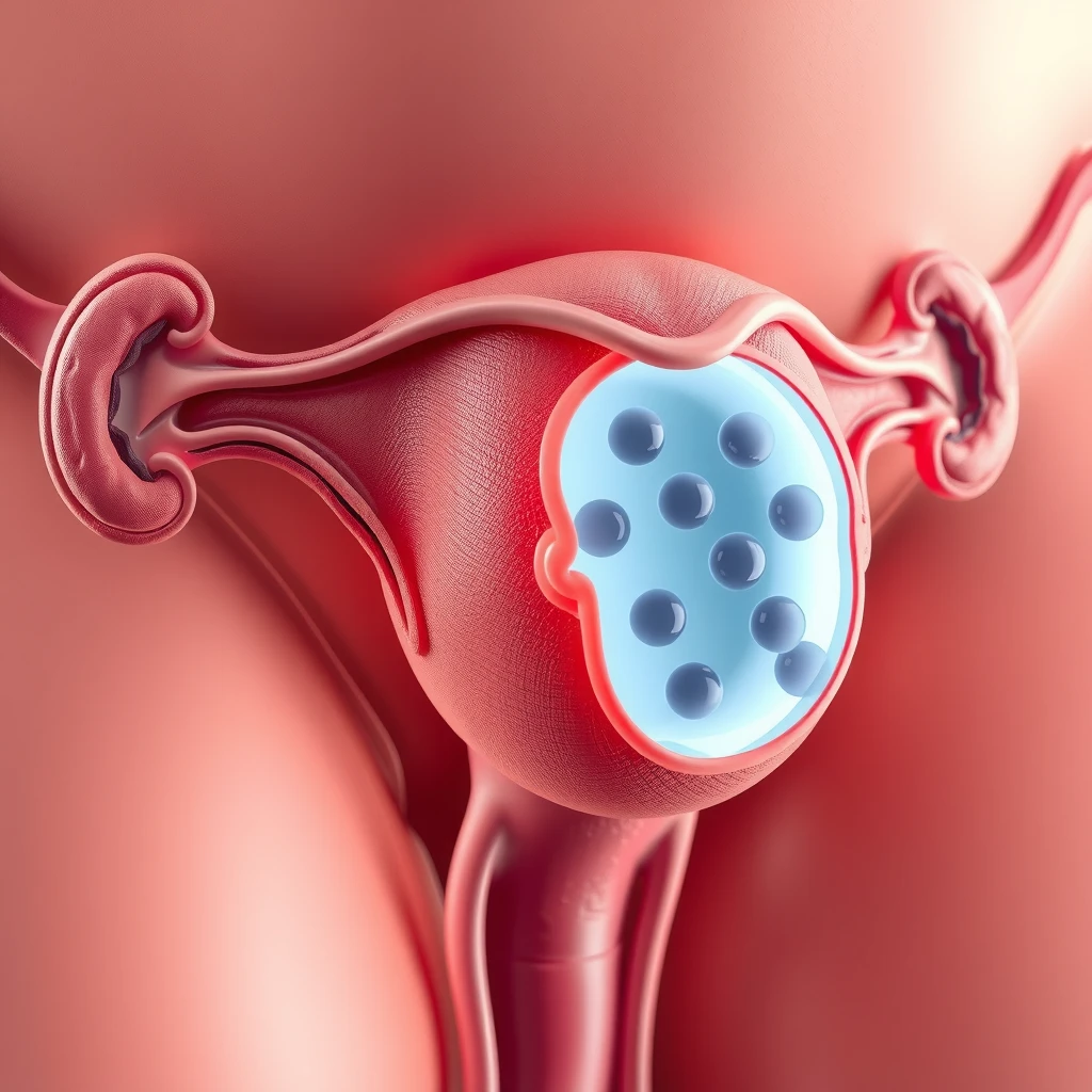 Ovary affected by polycystic ovary syndrome