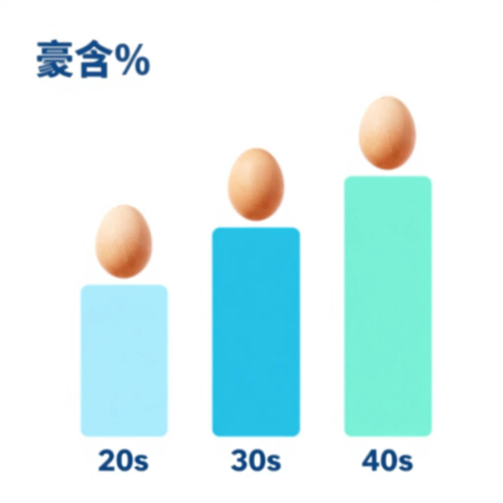 Chart of egg freezing success rates by age group