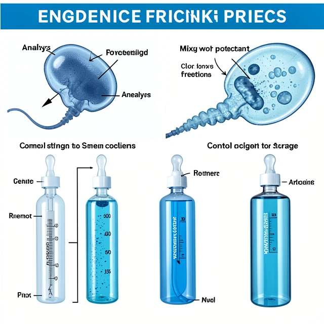 Step-by-step process of sperm cryopreservation and freezing