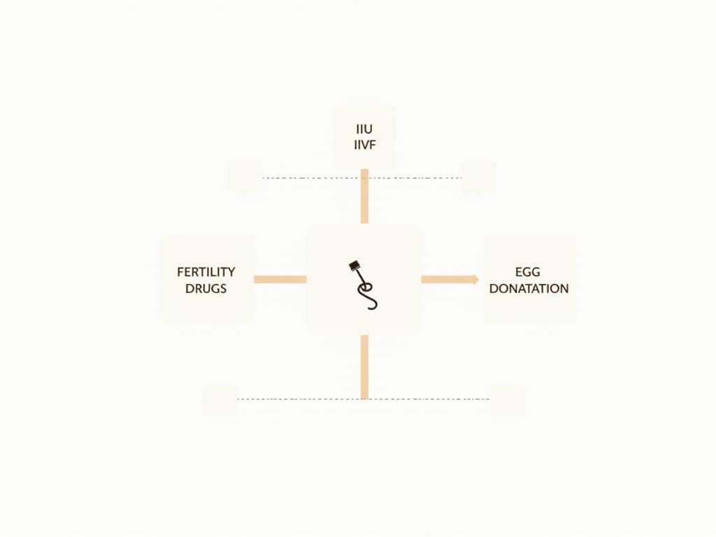 Fertility treatment options flowchart