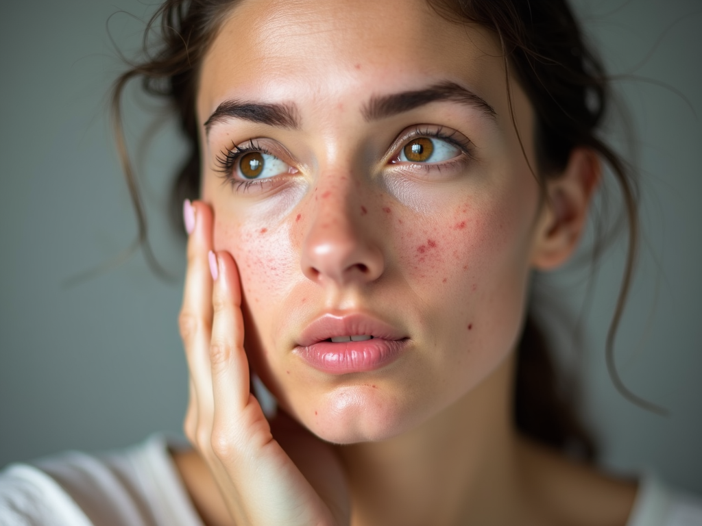 Woman reflecting on PCOS symptoms