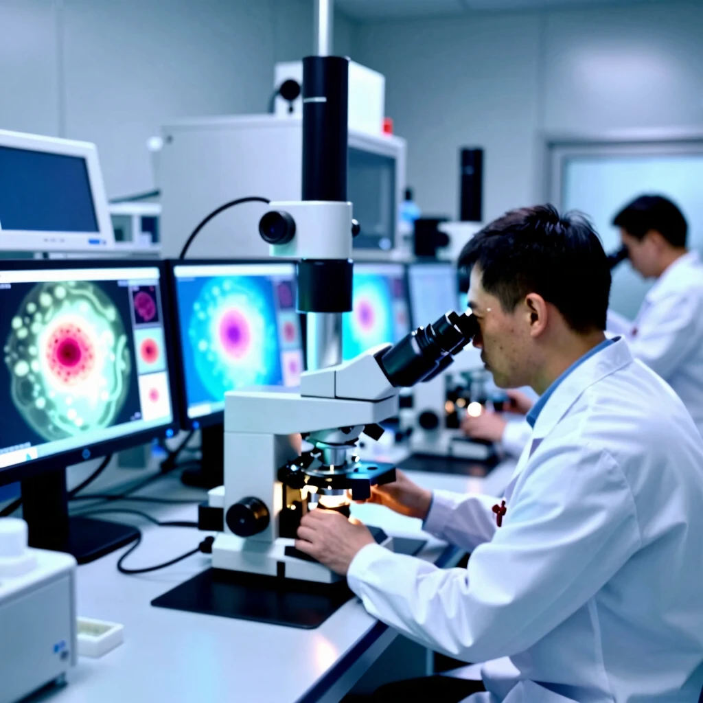 Modern IVF lab in action