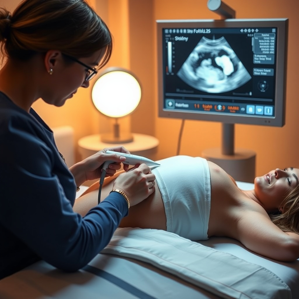 Ultrasound-guided egg retrieval during ovarian stimulation for fertility treatment